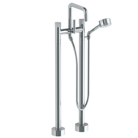 WATERMARK Titanium 22 Floor Standing Bath set with Square Spout and Volume Hand Shower 22-8.26.3V-TIA (ON SALE)