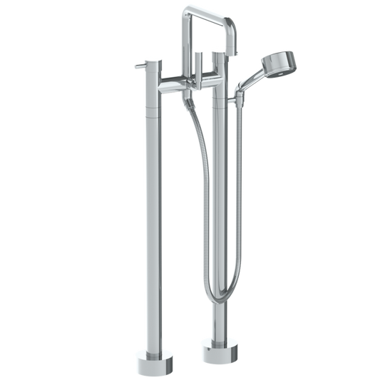 WATERMARK Titanium 22 Floor Standing Bath set with Square Spout and Volume Hand Shower 22-8.26.3V-TIB (ON SALE)