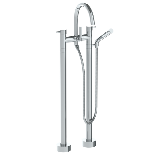 WATERMARK Titanium 22 Floor Standing Bath set with Gooseneck Spout and Slim Hand Shower 22-8.3-TIB (ON SALE)