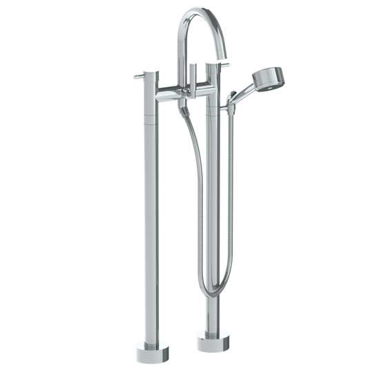 WATERMARK Titanium 22 Floor Standing Bath set with Gooseneck Spout and Volume Hand Shower 22-8.3V-TIB (ON SALE)