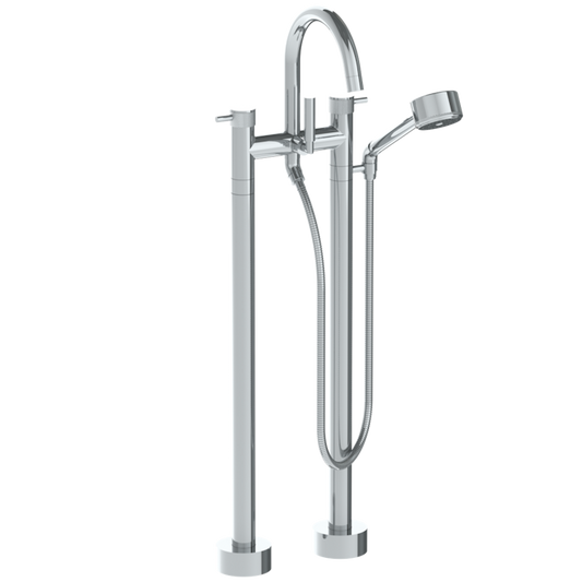 WATERMARK Titanium 22 Floor Standing Bath set with Gooseneck Spout and Volume Hand Shower 22-8.3V-TIC (ON SALE)
