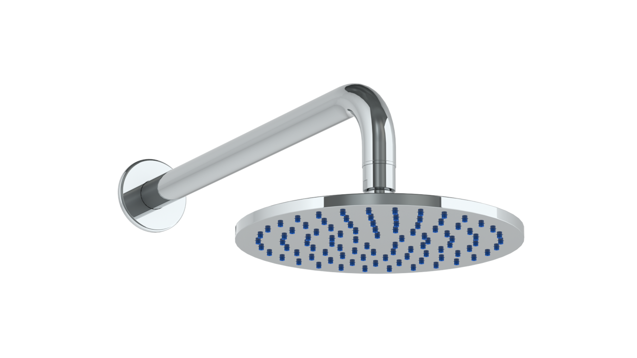 WATERMARK Titanium 22 Wall Mounted Showerhead, 8" dia with 14" Arm and Flange 22-HAF.1 (ON SALE)