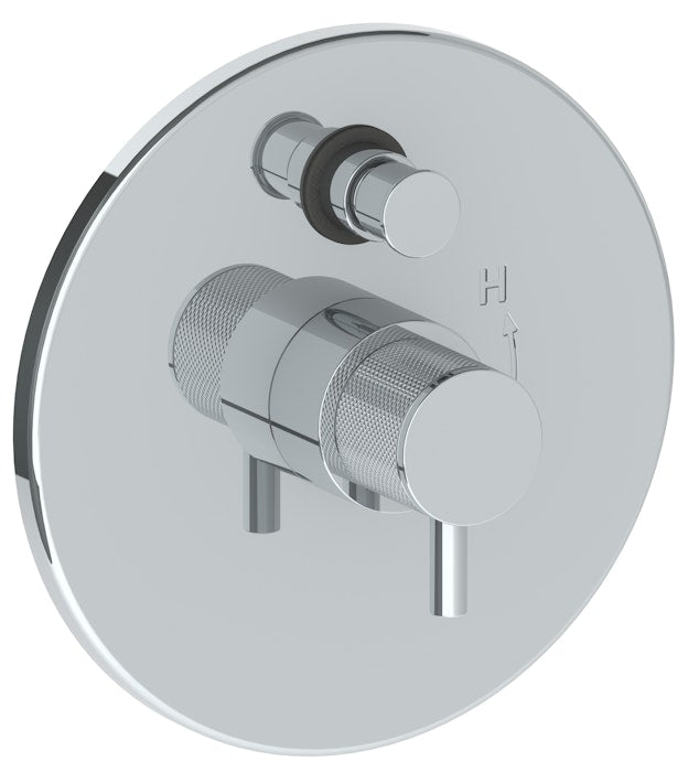 WATERMARK Titanium 22 Wall Mounted Pressure Balance Shower Trim with Diverter, 7" dia. Hose 22-P90-TIC (ON SALE)