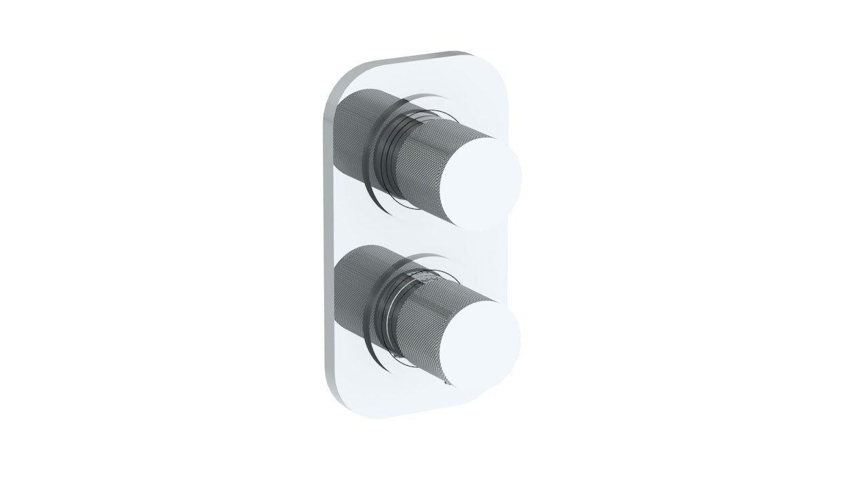 WATERMARK Titanium 22 Wall Mounted Mini Thermostatic Shower Trim with built-in control, 3 1/2" 22-T25-TIA (ON SALE)