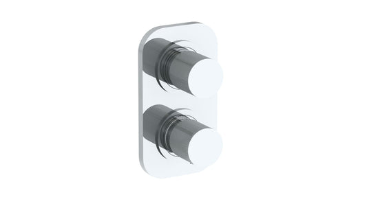 WATERMARK Titanium 22 Wall Mounted Mini Thermostatic Shower Trim with built-in control, 3 1/2" 22-T25-TIA (ON SALE)