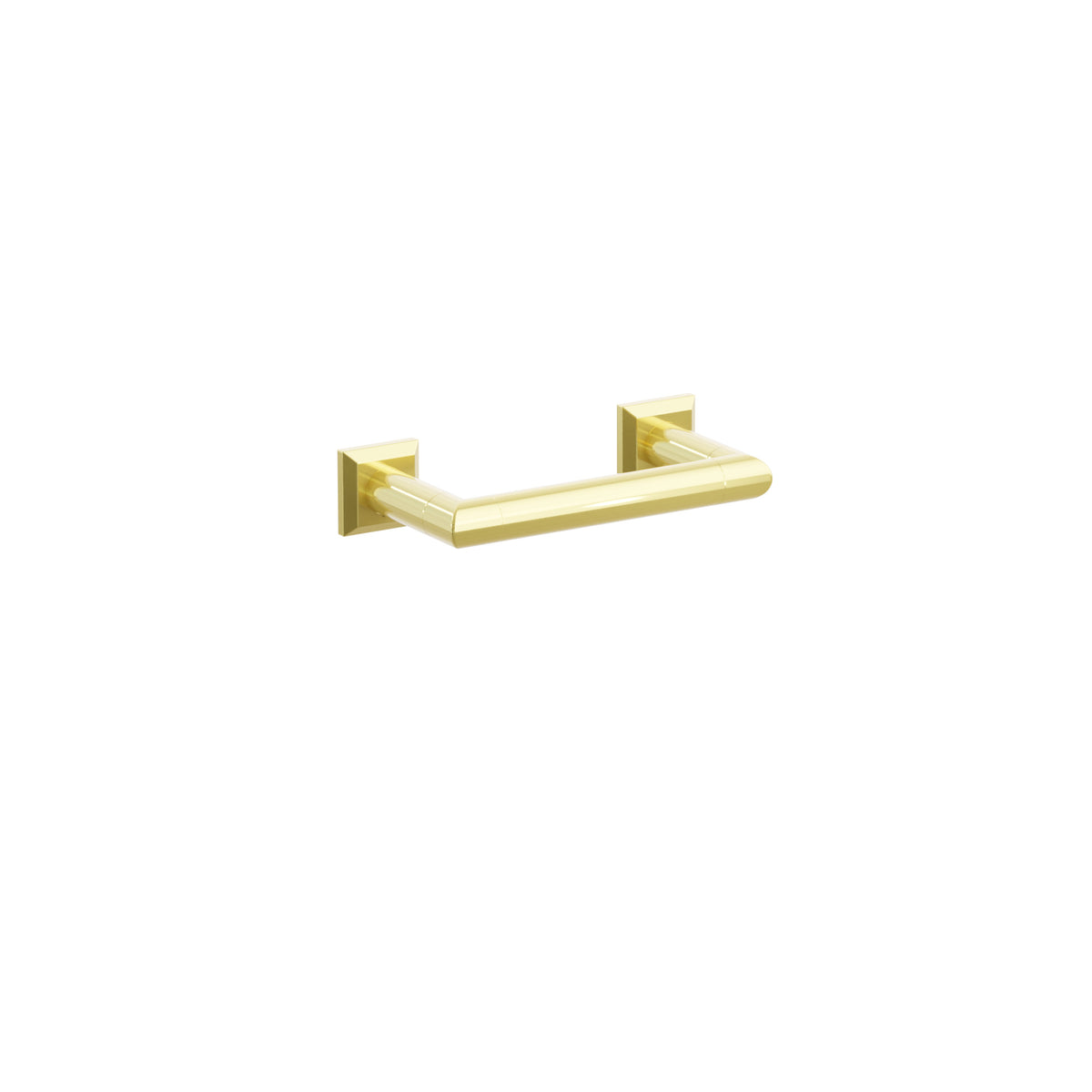 Emtek 2284 Chamfered Square rosette in Unlacquered Brass