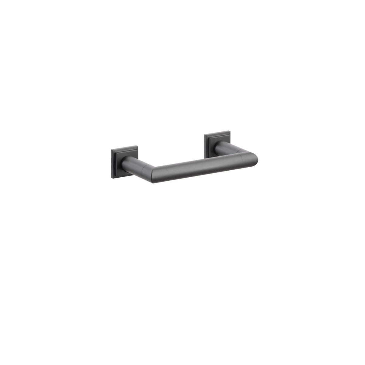 Emtek 2284 Step Square rosette in Flat Black