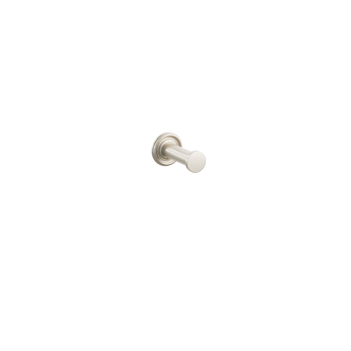 Emtek 2285 Modern Tubular Brass Single Robe Hook, Small Regular Rosette, Satin Nickel – 228520US15