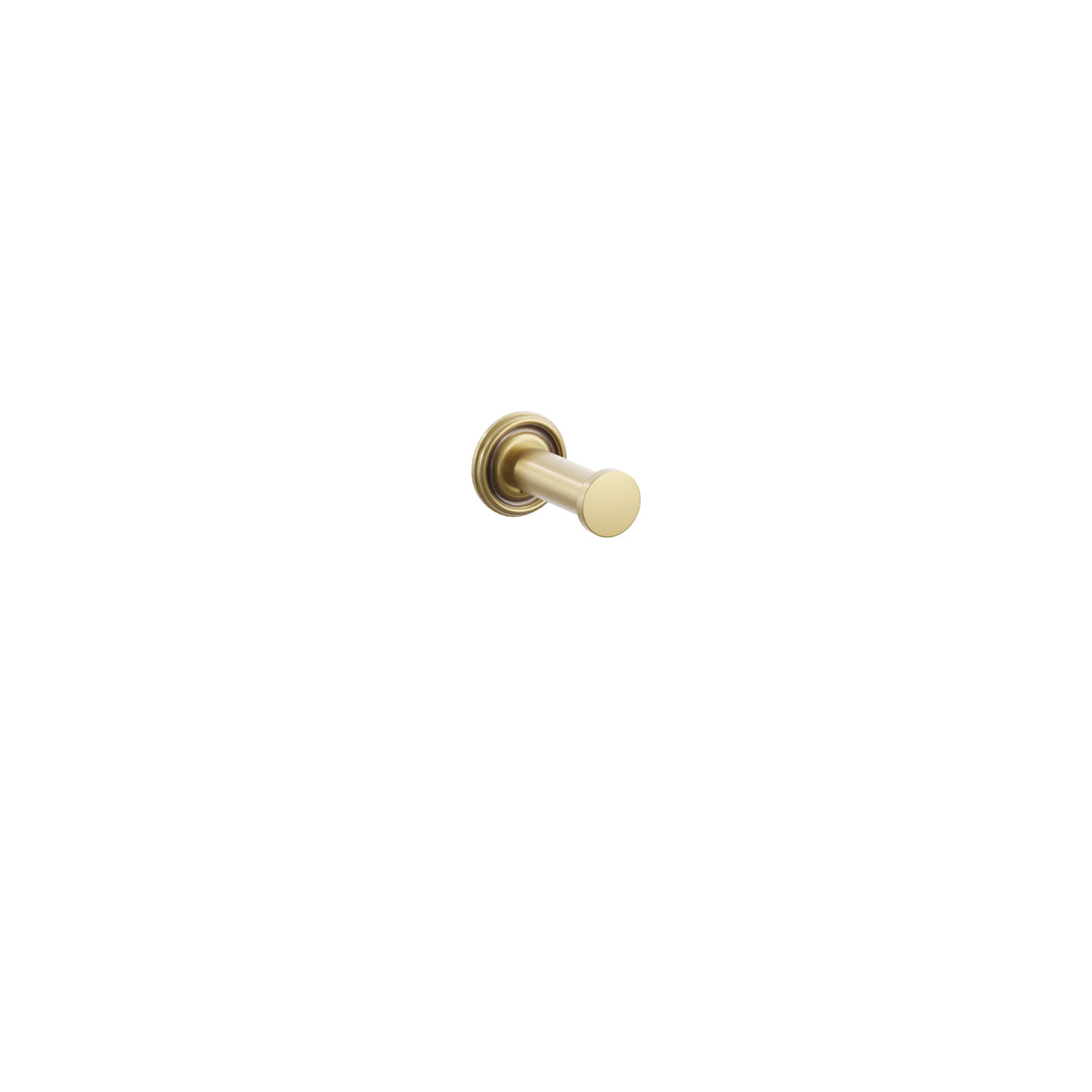 Emtek 2285 Modern Tubular Brass Single Robe Hook, Small Regular Rosette, French Antique – 228520US7