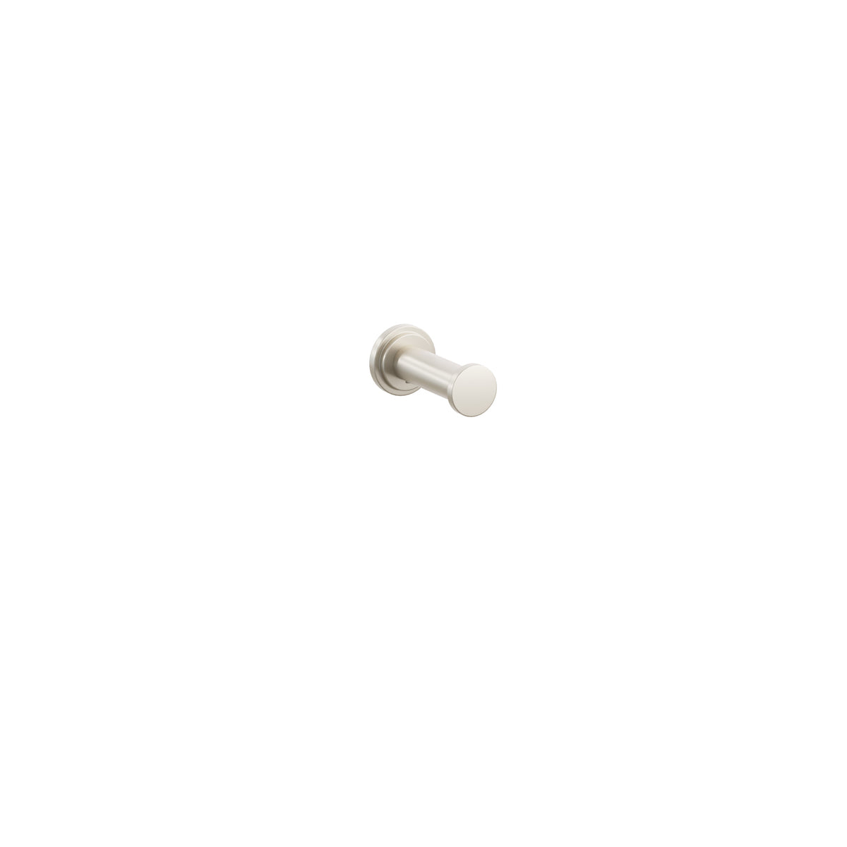 Emtek 2285 Modern Tubular Brass Single Robe Hook, Step Disk Rosette, Satin Nickel – 2285TDUS15