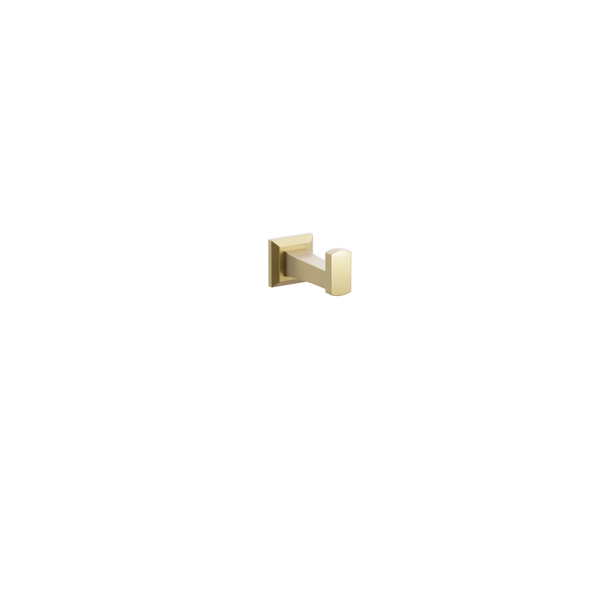 Emtek 2295 Transitional Flared Robe Hook in French Antique with Chamfered Square Rosette – 2295CQUS7