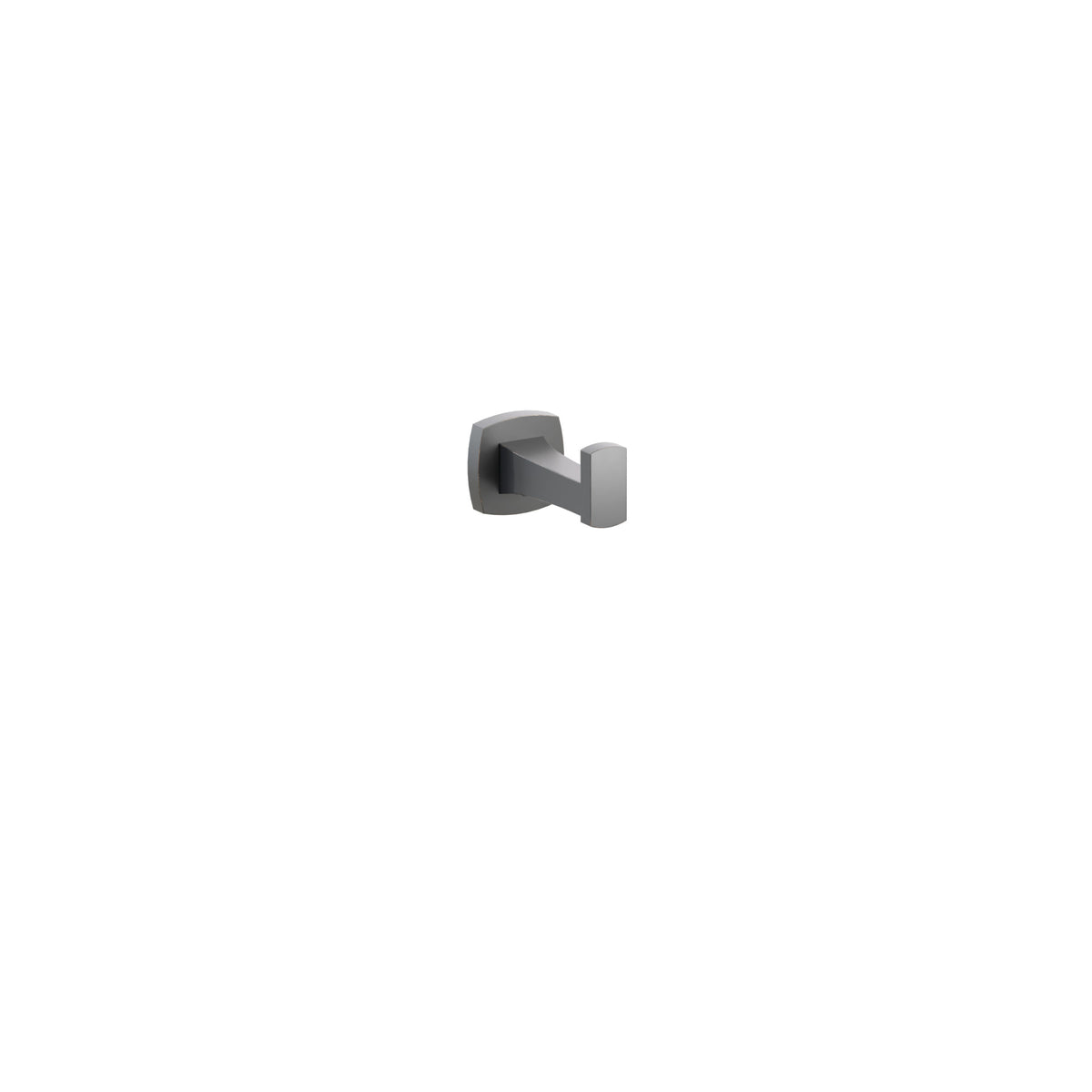 Emtek 2295 Transitional Flared Robe Hook in Oil Rubbed Bronze with Soft Square Rosette – 2295FQUS10B