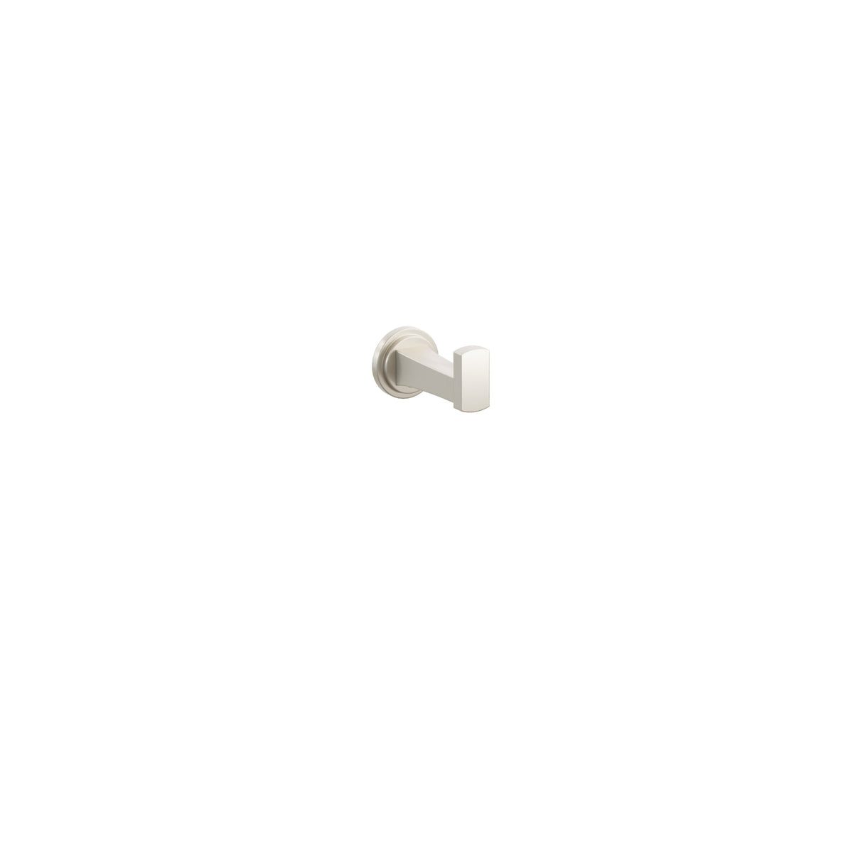 Emtek 2295 Transitional Flared Robe Hook in Satin Nickel with Step Disk Rosette – 2295TDUS15