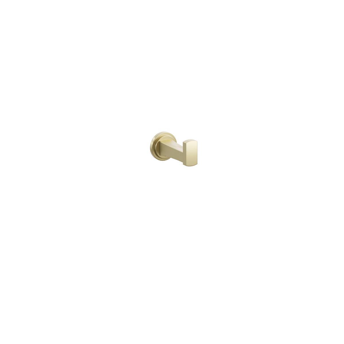 Emtek 2295 Transitional Flared Robe Hook in Satin Brass with Step Disk Rosette – 2295TDUS4