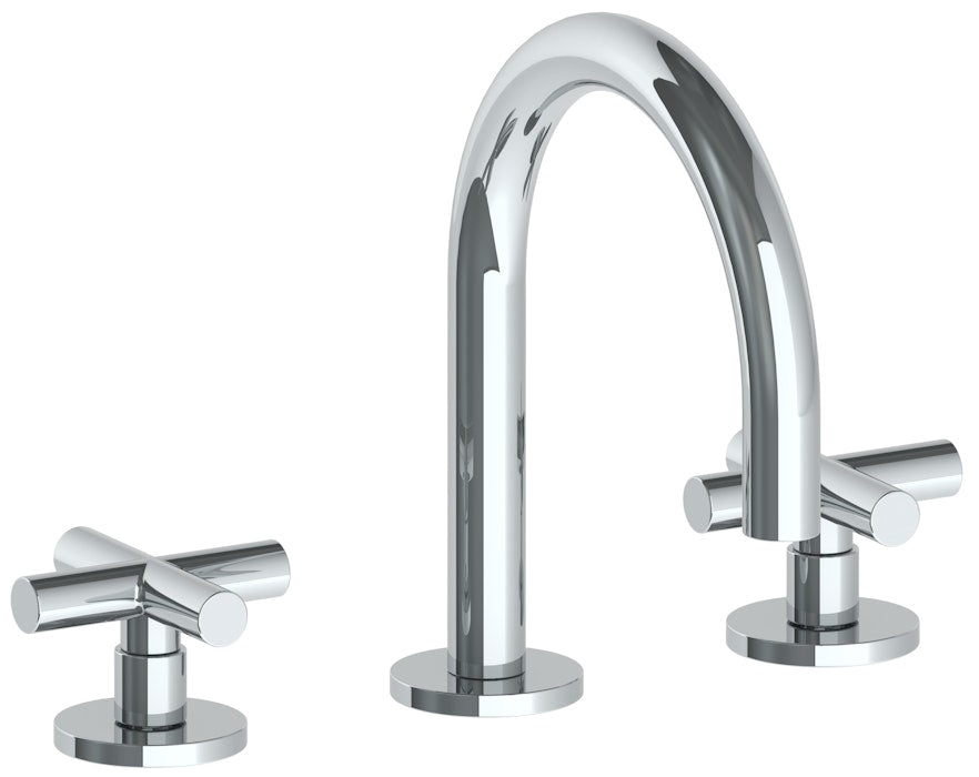 WATERMARK Loft 23 Deck Mounted 3 Hole Gooseneck Lavatory Set with Short Spout 23-2S-L9 (ON SALE)