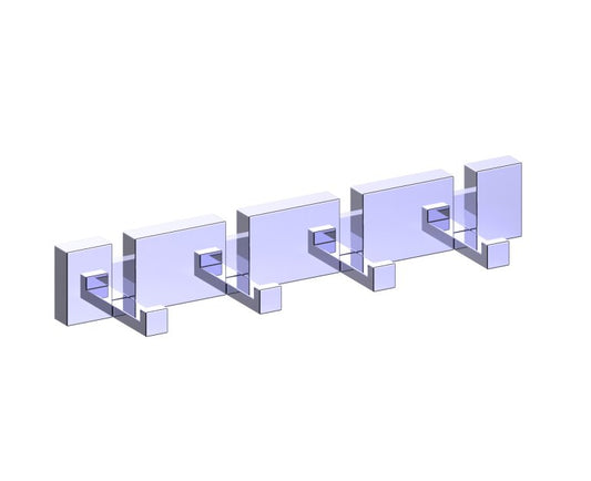 Kartners Berlin Quadruple Prong Robe Hook - Fold Down (PLEASE CALL US FOR SPECIAL PRICING)