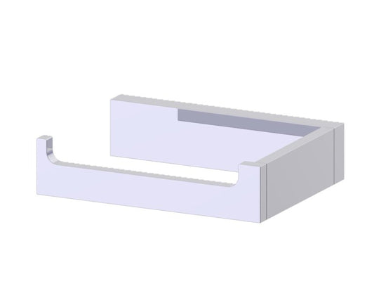Kartners Berlin Toilet Paper Holder (L) Solid Back (PLEASE CALL US FOR SPECIAL PRICING)