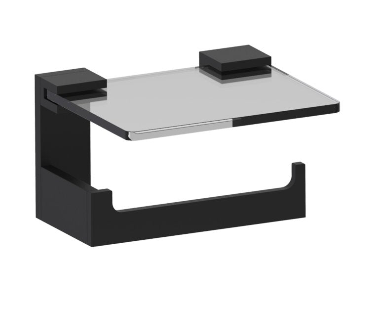 Kartners Glass Shelf w/ Toilet Paper Holder (PLEASE CALL US FOR SPECIAL PRICING)