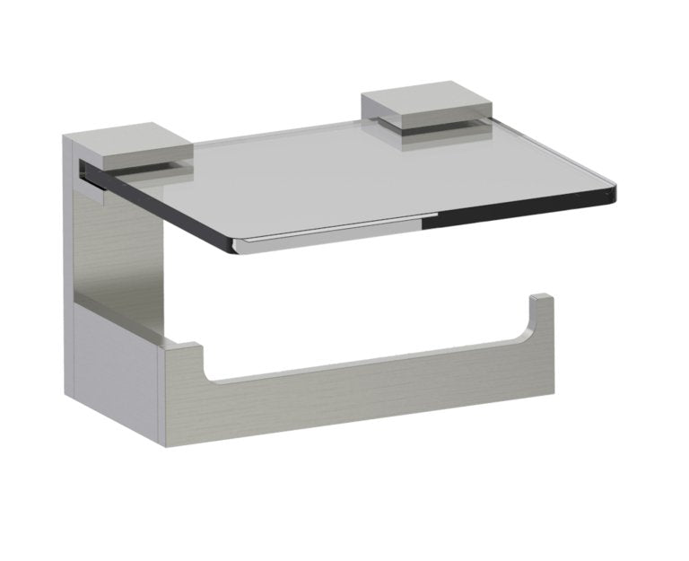 Kartners Glass Shelf w/ Toilet Paper Holder (PLEASE CALL US FOR SPECIAL PRICING)