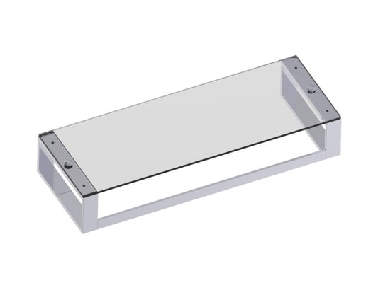 Kartners Berlin Glass Shelf w/ Towel Bar 24" (PLEASE CALL US FOR SPECIAL PRICING)