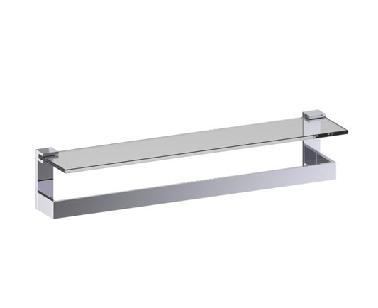 Kartners Berlin Frosted Glass Shelf w/ Towel Bar 24" (PLEASE CALL US FOR SPECIAL PRICING)