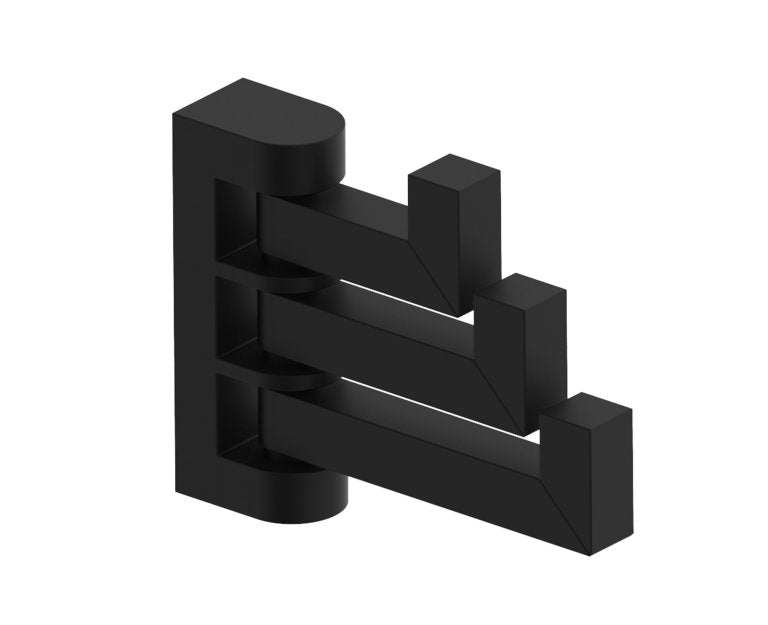 Kartners London Triple Robe Hook - Pivoting (PLEASE CALL US FOR SPECIAL PRICING)