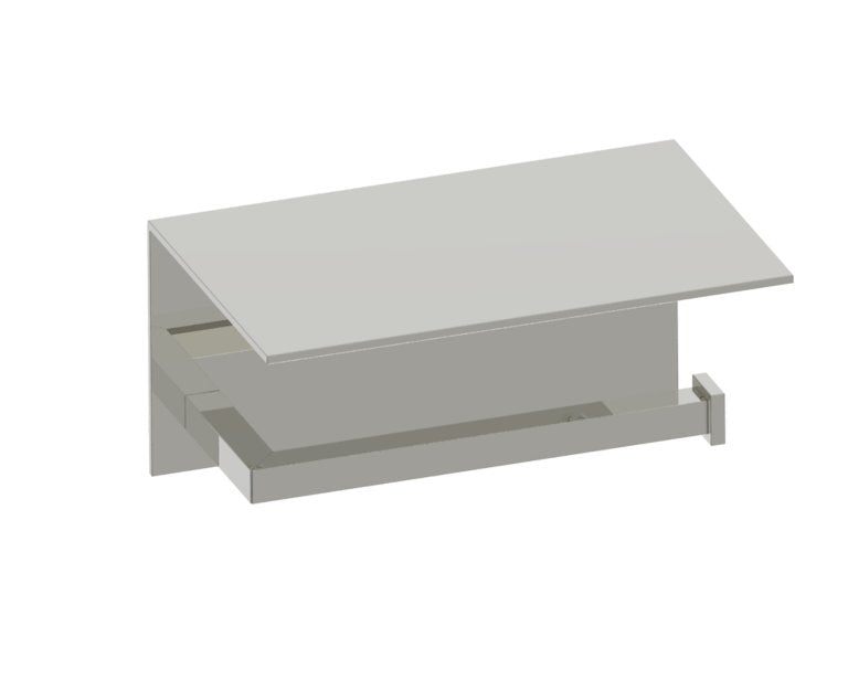 Kartners London Toilet Paper Holder with Shelf (PLEASE CALL US FOR SPECIAL PRICING)