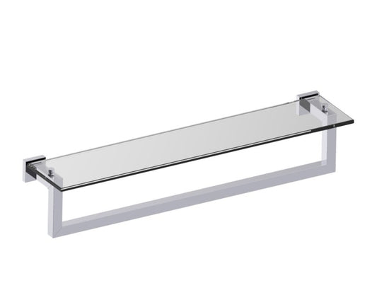 Kartners London Glass Shelf w/ Towel Bar 24" (PLEASE CALL US FOR SPECIAL PRICING)