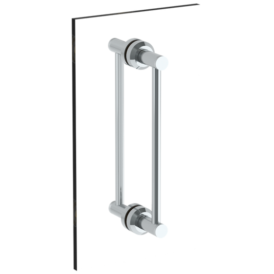 WATERMARK Titanium 22 Urbane 12" Double Shower Door Pull / Glass Mount Towel Bar 25-0.1-12DDP (ON SALE)