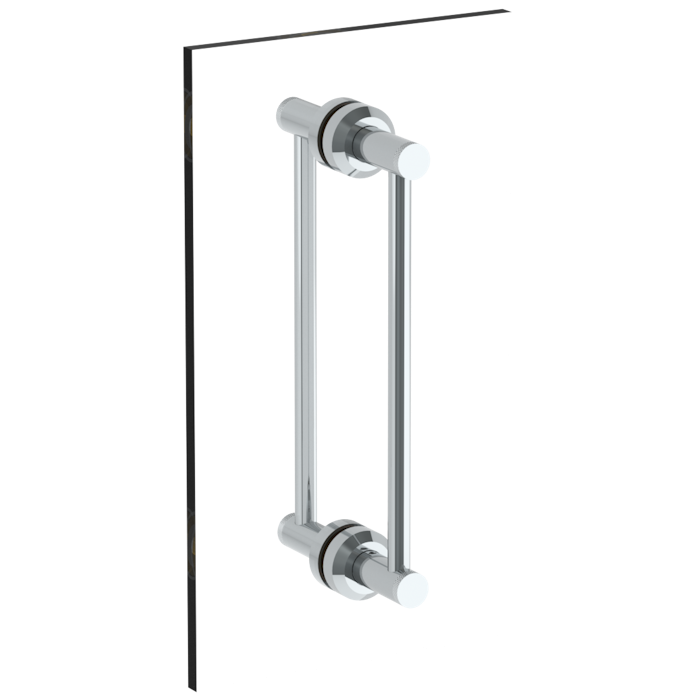 WATERMARK Titanium 22 Urbane 12" Double Shower Door Pull / Glass Mount Towel Bar 25-0.1-12DDP (ON SALE)