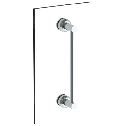 WATERMARK Titanium 22 Urbane 12" Double Shower Door Pull / Glass Mount Towel Bar 25-0.1-12GDP (ON SALE)