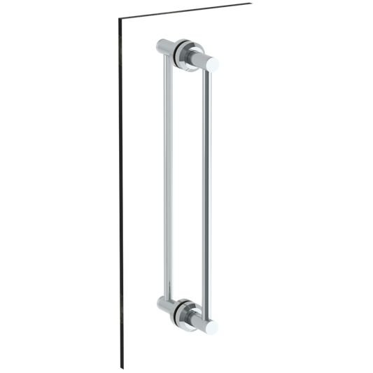 WATERMARK Titanium 22 Urbane 18" Double Shower Door Pull / Glass Mount Towel Bar 25-0.1-18DDP (ON SALE)