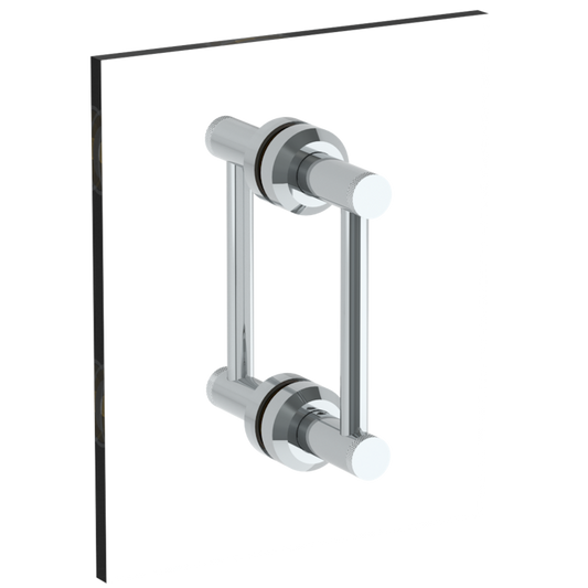 WATERMARK Titanium 22 Urbane 6" Double Shower Door Pull / Glass Mount Towel Bar 25-0.1-6DDP (ON SALE)