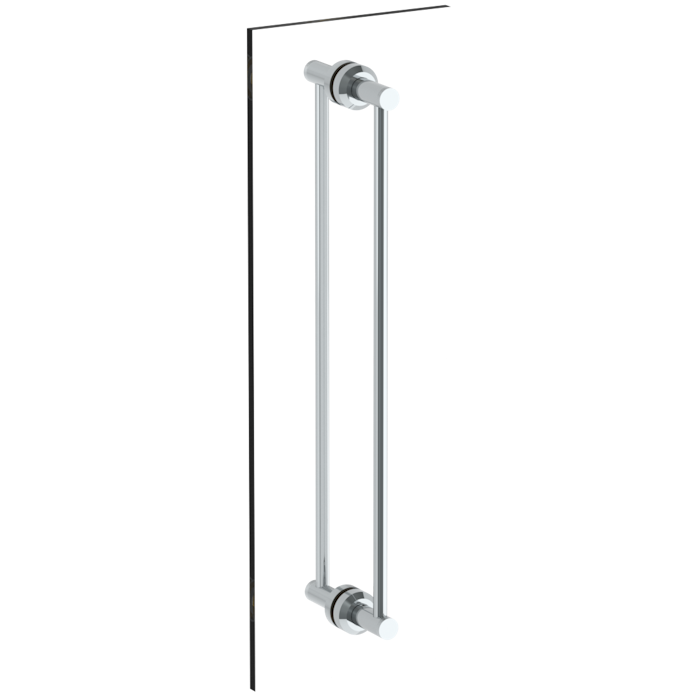 WATERMARK Titanium 22 Urbane 24" Double Shower Door Pull / Glass Mount Towel Bar 25-0.1A-DDP (ON SALE)