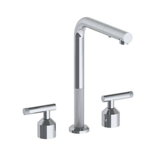 WATERMARK Urbane 25 Deck Mounted 3 Hole Square Top Kitchen Faucet with Pull Out Spray 25-7P1-IN14 (ON SALE)