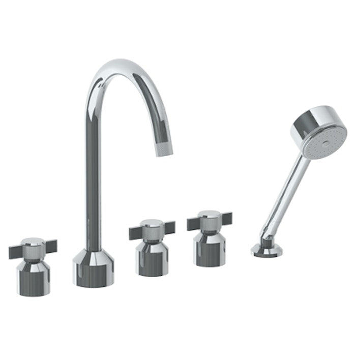 WATERMARK Urbane 25 Deck Mounted 5 Hole Bath set with Gooseneck Spout 25-8G.1-IN16 (ON SALE)