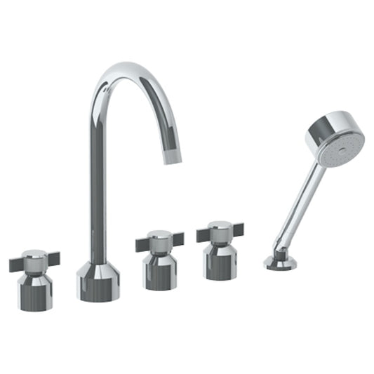 WATERMARK Urbane 25 Deck Mounted 5 Hole Bath set with Gooseneck Spout 25-8G.1-IN16 (ON SALE)