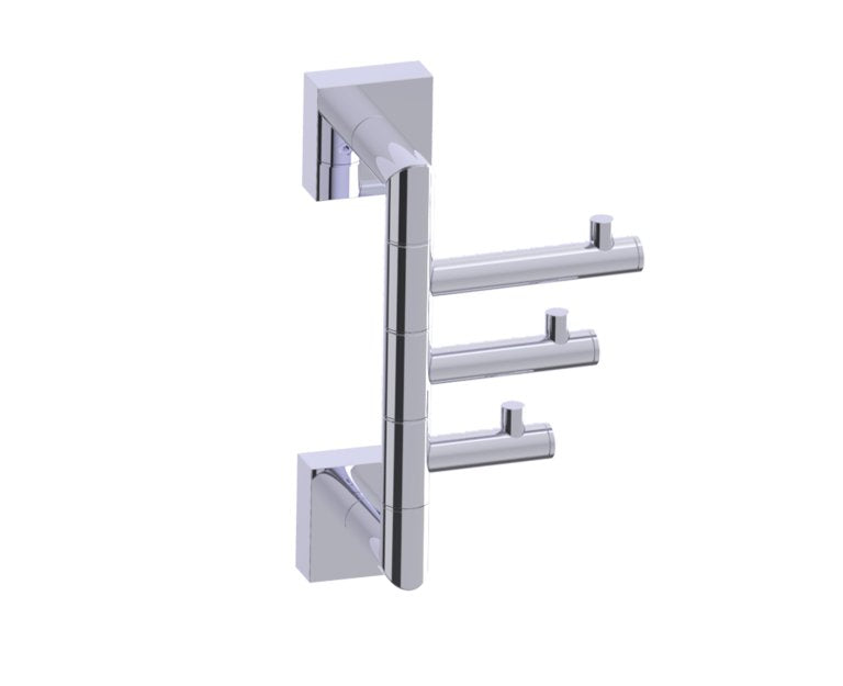 Kartners Triple Robe Hook - Swivel (PLEASE CALL US FOR SPECIAL PRICING)