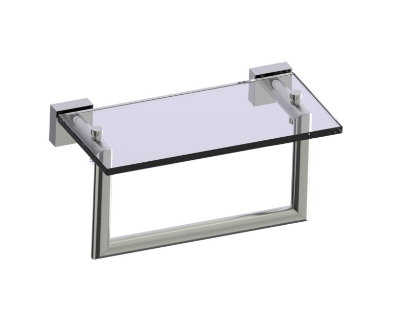 Kartners Madrid Glass Shelf with Towel Rail (PLEASE CALL US FOR SPECIAL PRICING)