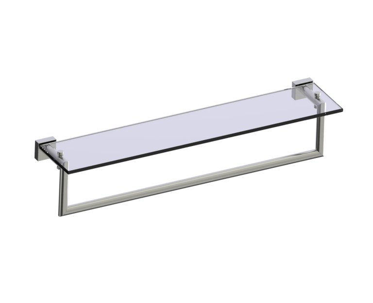 Kartners Madrid Glass Shelf w/ Towel Rail 24" (PLEASE CALL US FOR SPECIAL PRICING)