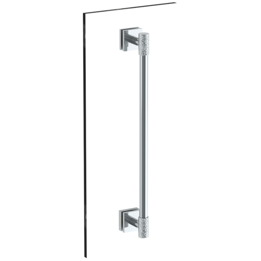 WATERMARK Sense 27 Sense 18" Shower Door Pull With Knob / Glass Mount Towel Bar with Hook 27-0.1-18SDP (ON SALE)