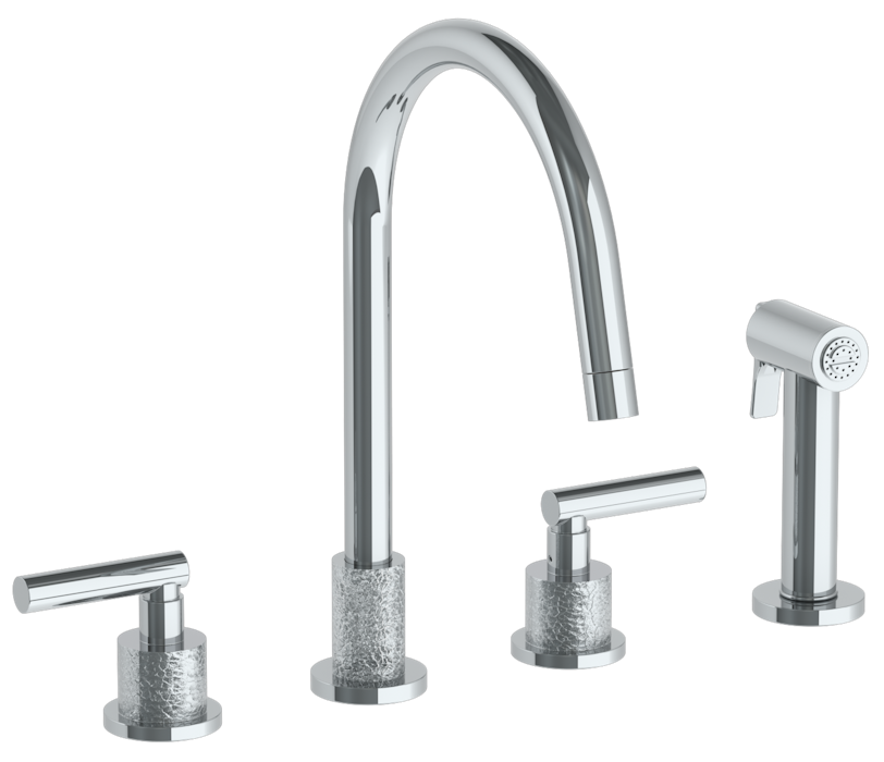 WATERMARK Sense 27 Deck Mounted 4 Hole Kitchen Set - Includes Side Spray 27-7.1-CL14 (ON SALE)