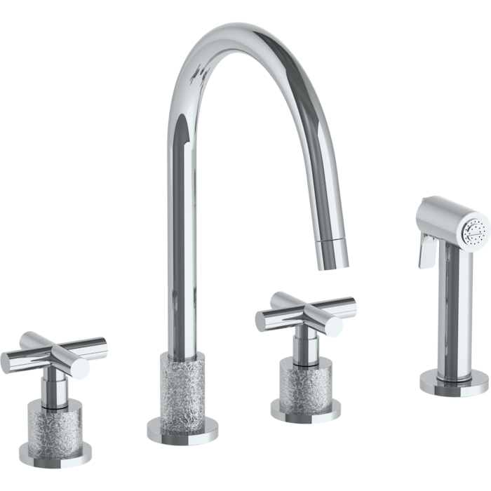 WATERMARK Sense 27 Deck Mounted 4 Hole Kitchen Set - Includes Side Spray 27-7.1-CL15 (ON SALE)