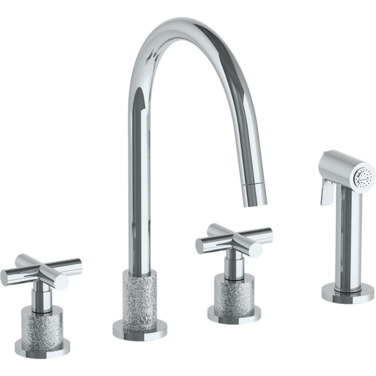 WATERMARK Sense 27 Deck Mounted 4 Hole Kitchen Set - Includes Side Spray 27-7.1-CL15 (ON SALE)