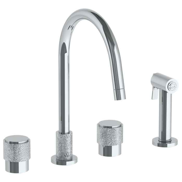 WATERMARK Sense 27 Deck Mounted 4 Hole Kitchen Set - Includes Side Spray 27-7.1-CL16 (ON SALE)