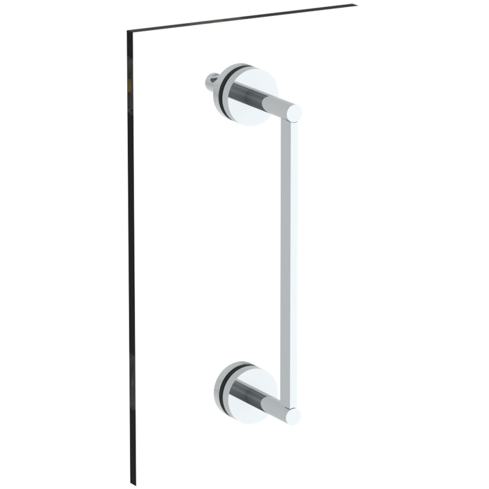 WATERMARK Brooklyn 31 Brooklyn 12" Shower Door Pull With Knob / Glass Mount Towel Bar with Hook 31-0.1-12SDP (ON SALE)