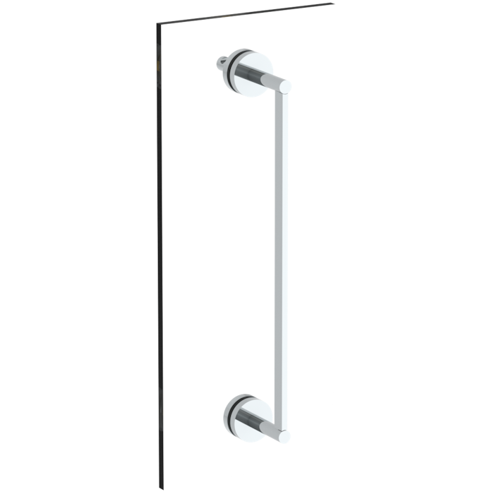 WATERMARK Brooklyn 31 Brooklyn 18" Shower Door Pull With Knob / Glass Mount Towel Bar with Hook 31-0.1-18SDP (ON SALE)