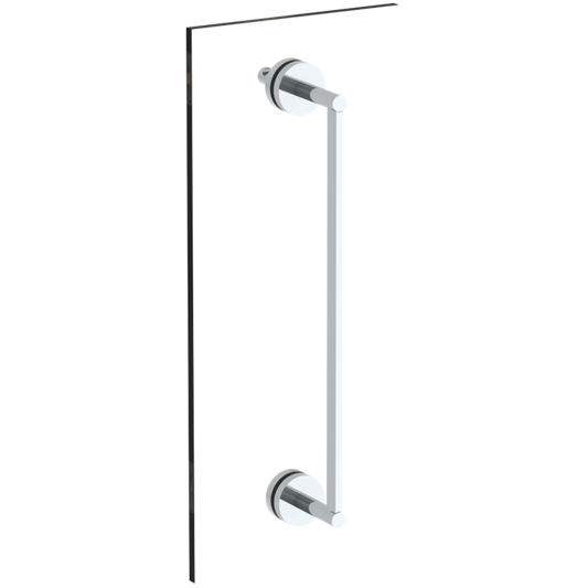 WATERMARK Brooklyn 31 Brooklyn 18" Shower Door Pull With Knob / Glass Mount Towel Bar with Hook 31-0.1-18SDP (ON SALE)