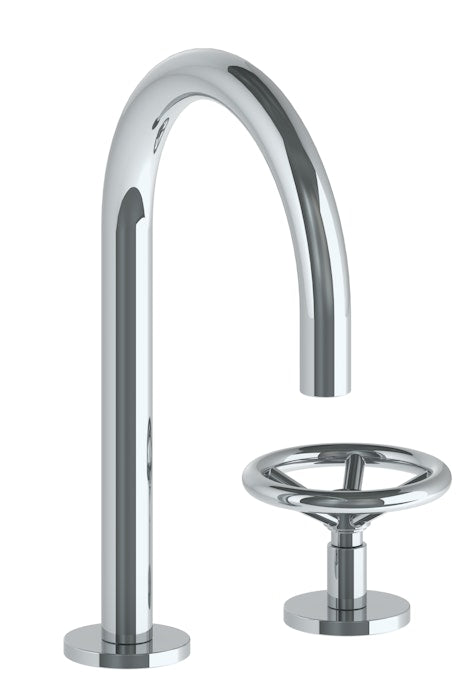 WATERMARK Brooklyn 31 Deck Mounted 2 Hole Gooseneck Spout Lavatory Set 31-1.3G-BK (ON SALE)