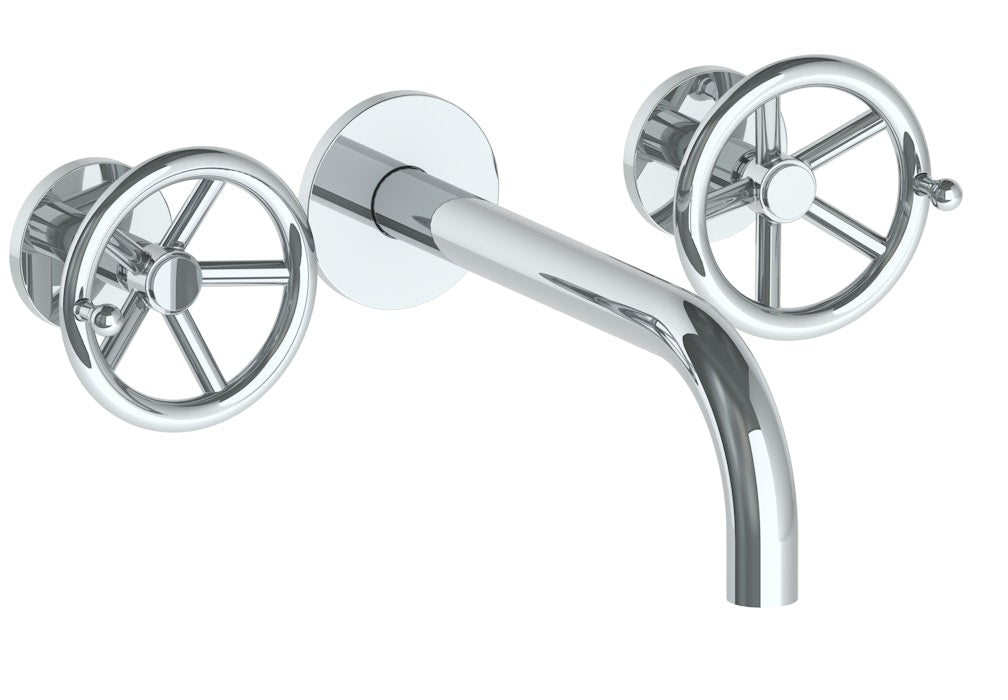 WATERMARK Brooklyn 31 Wall Mounted 3 Hole Lavatory Set with 8 3/4" Spout 31-2.2M-BKA1 (ON SALE)